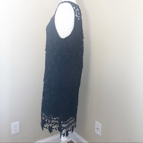 Francesca’s Lace Black Sleeveless Dress NWT -Large - Picture 3 of 10